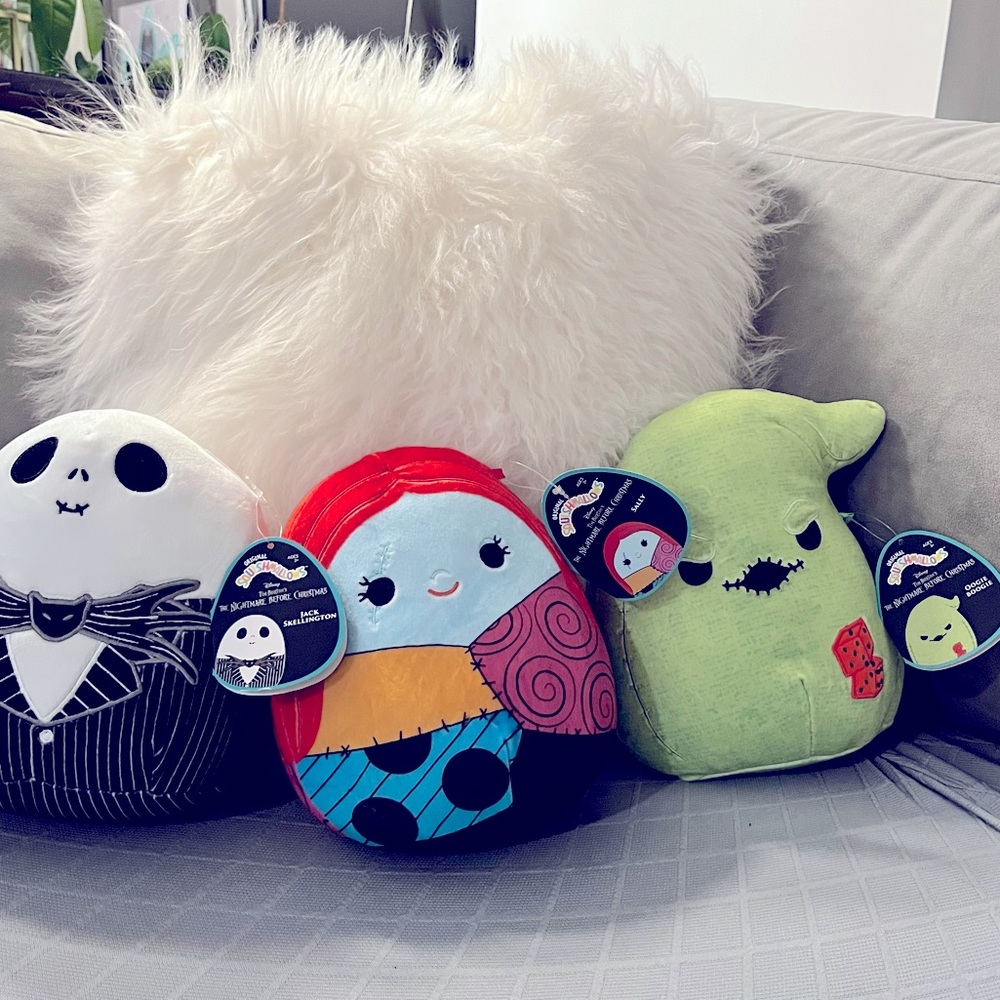 NBC Jack Skellington, Sally, & Oogie Boogie Squishmallow
